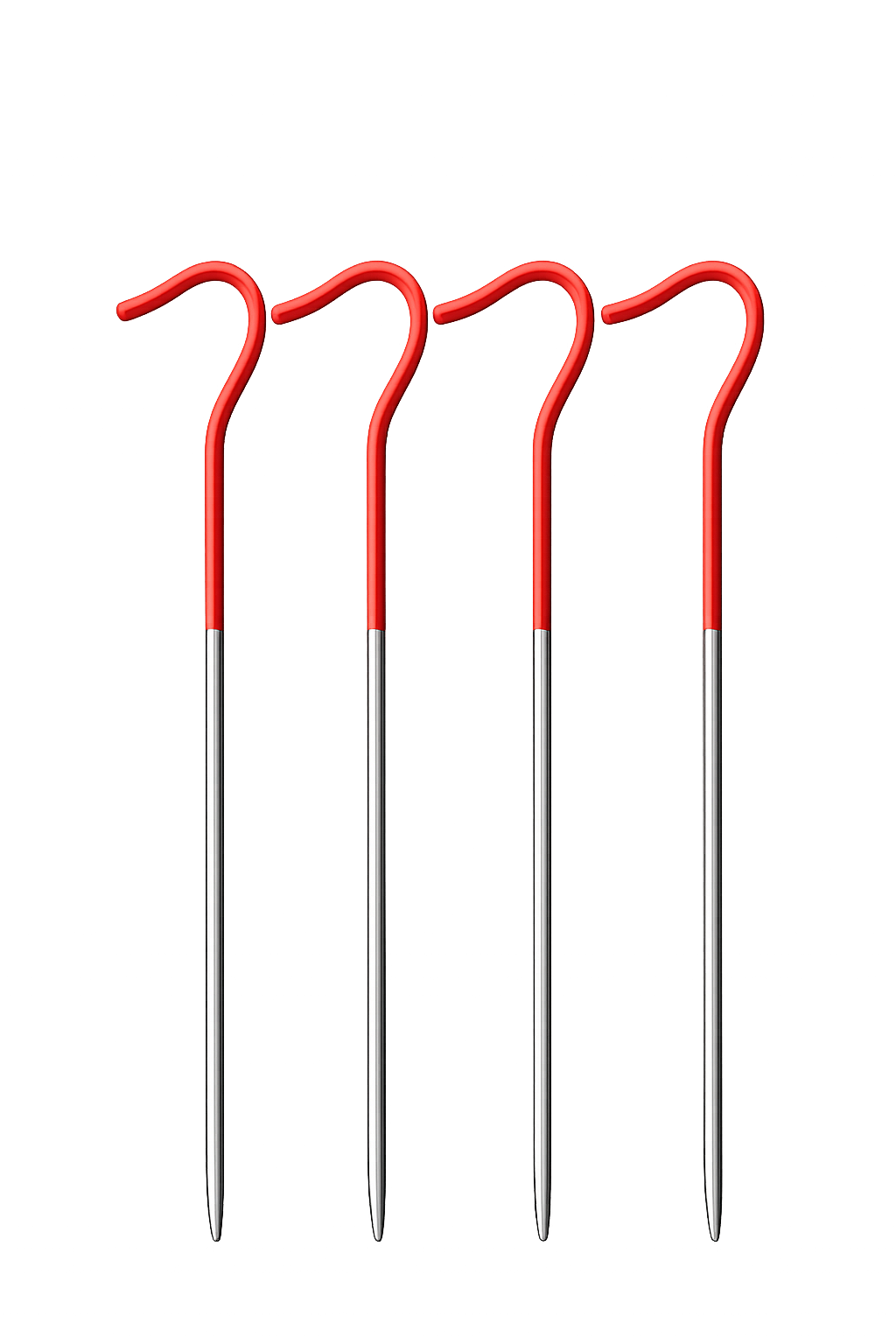 Vargo Titanium Shepherd's Hook Stake 8g 160mm (x 4 per pack)